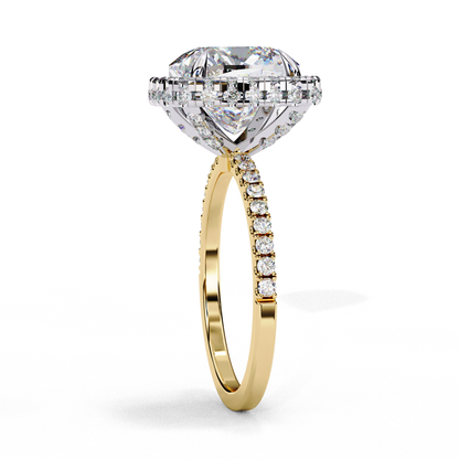 Aria di Amore Cushion Solitaire Ring