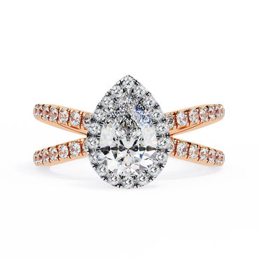 Fiorenza Ray Pear Solitaire Ring