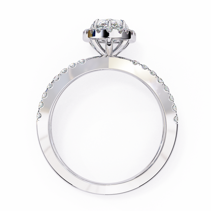 Fiorenza Ray Pear Solitaire Ring
