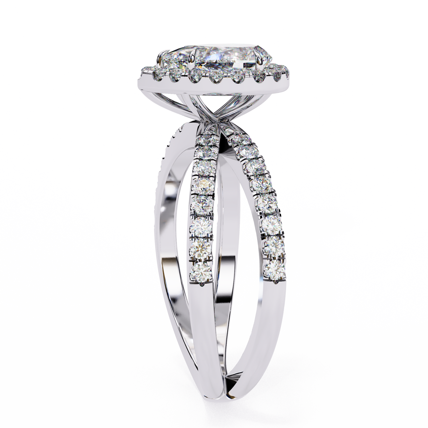 Fiorenza Ray Pear Solitaire Ring