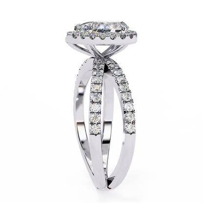 Fiorenza Ray Pear Solitaire Ring