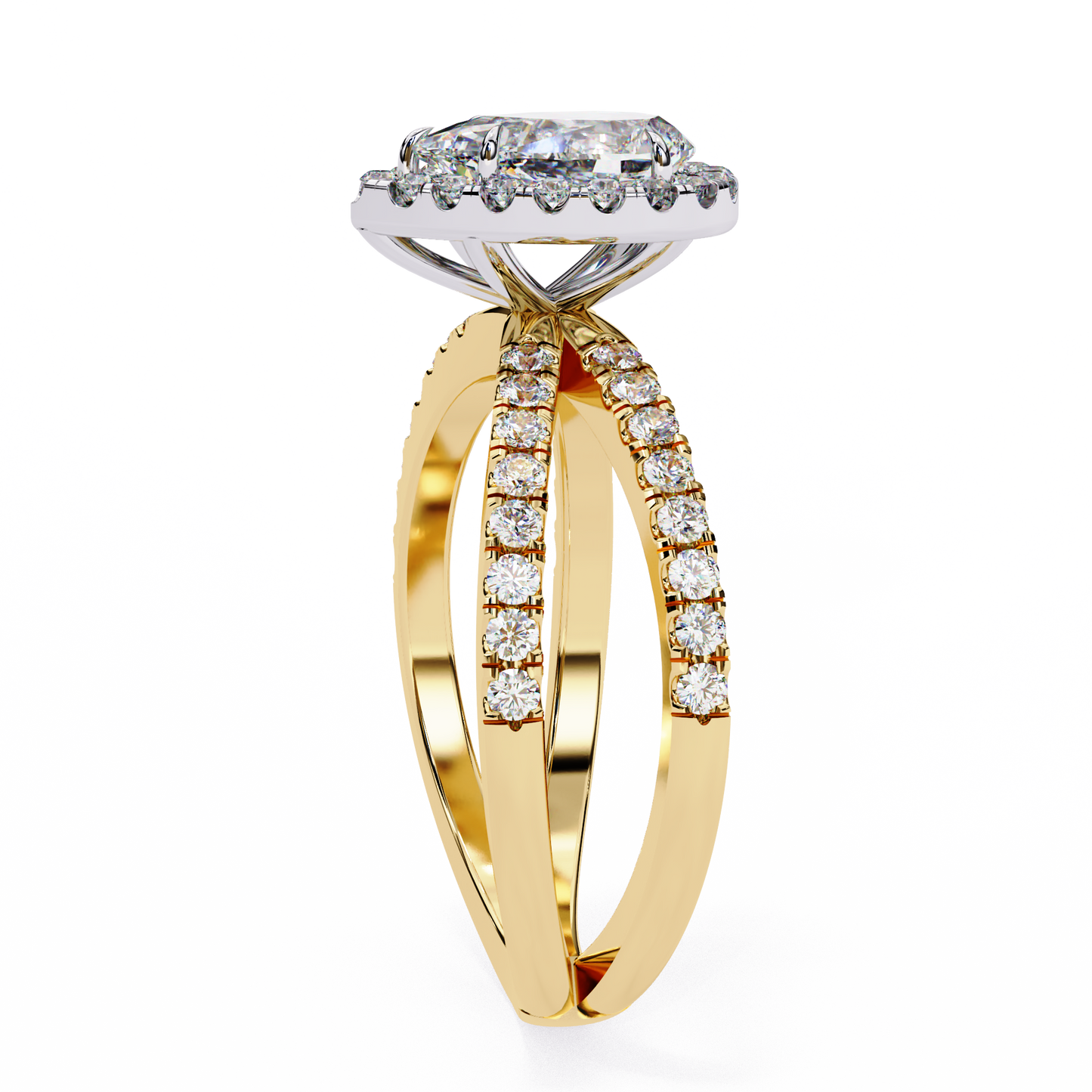 Fiorenza Ray Pear Solitaire Ring
