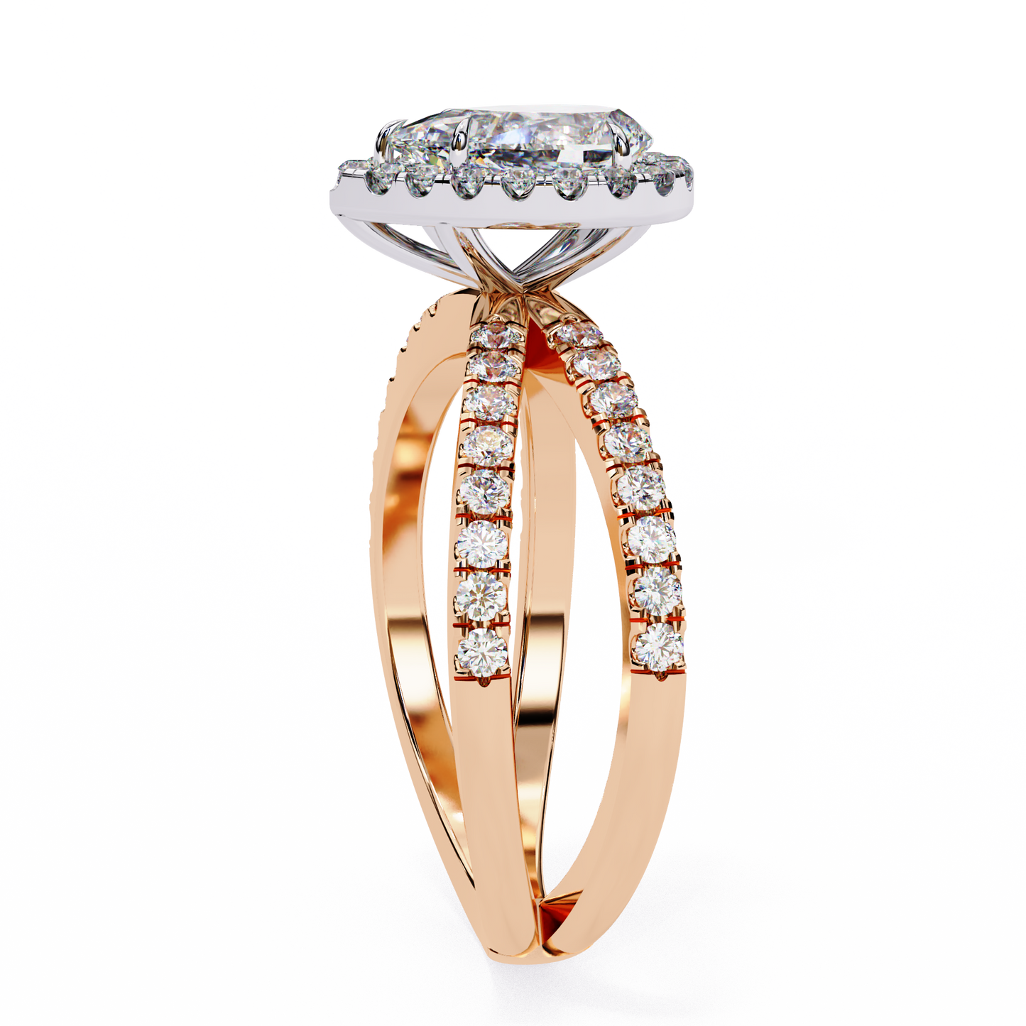 Fiorenza Ray Pear Solitaire Ring