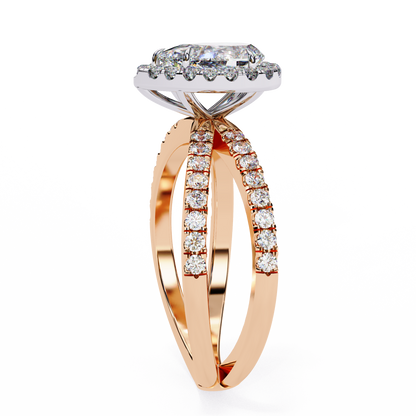 Fiorenza Ray Pear Solitaire Ring