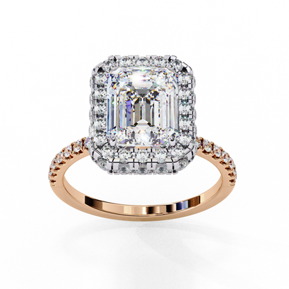 Selene Whisper Emerald Solitaire Ring