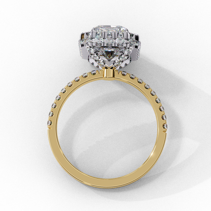Selene Whisper Emerald Solitaire Ring
