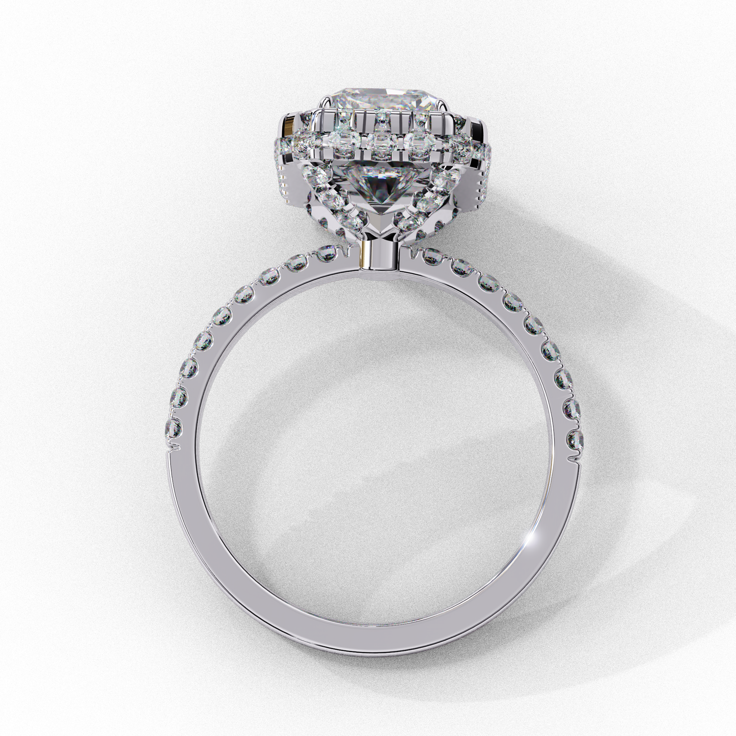 Selene Whisper Emerald Solitaire Ring