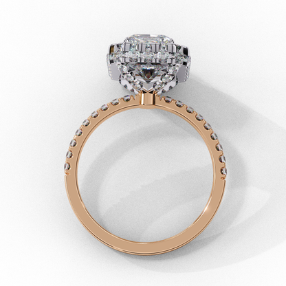 Selene Whisper Emerald Solitaire Ring