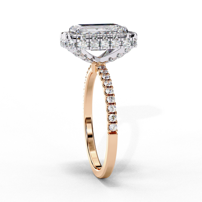 Selene Whisper Emerald Solitaire Ring