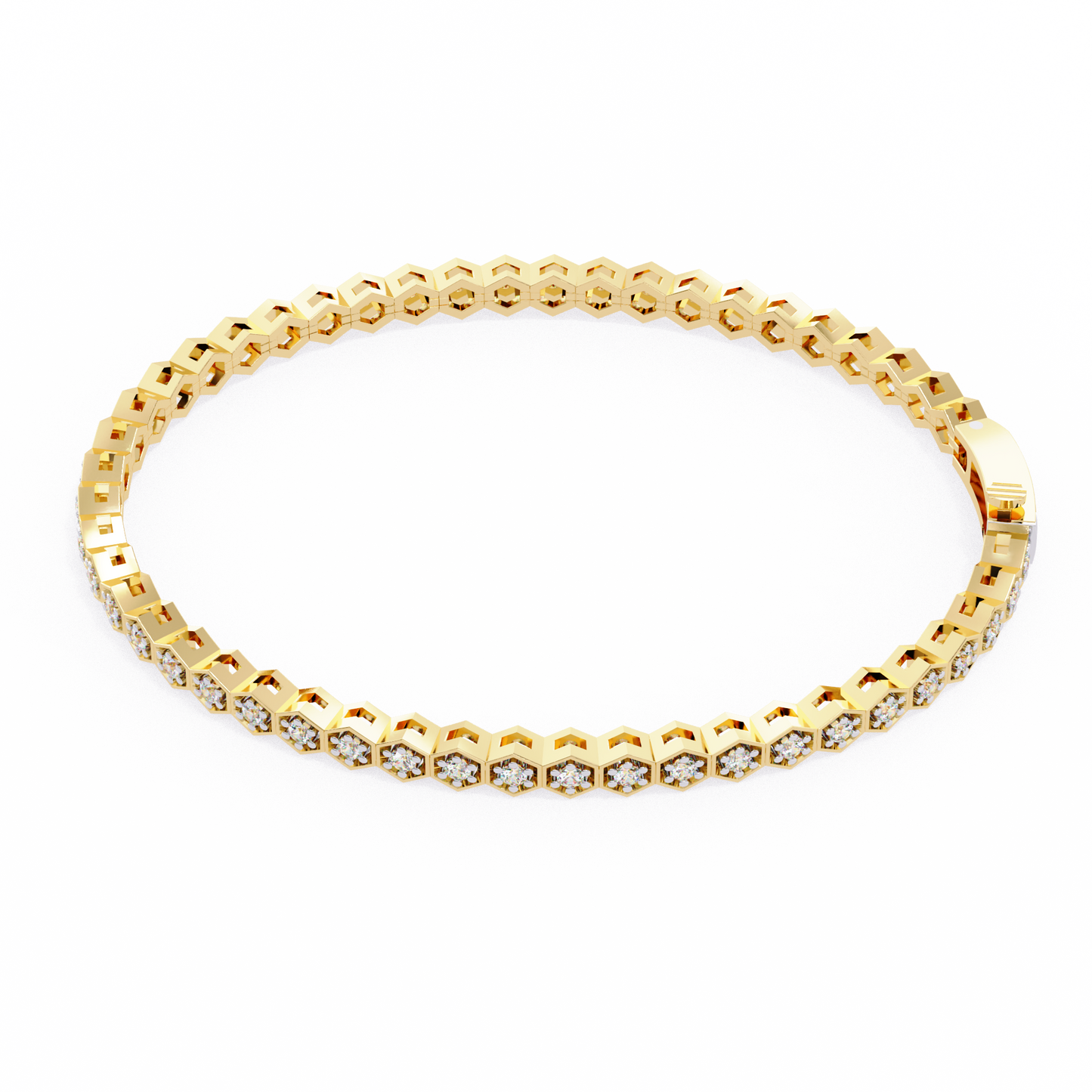 Arqline Row Diamond Bracelet