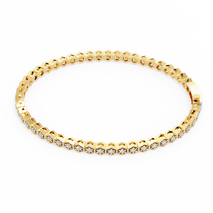 Arqline Row Diamond Bracelet