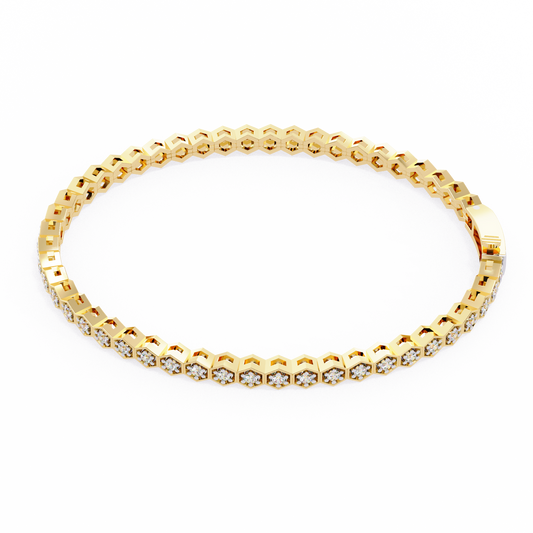 Arqline Row Diamond Bracelet