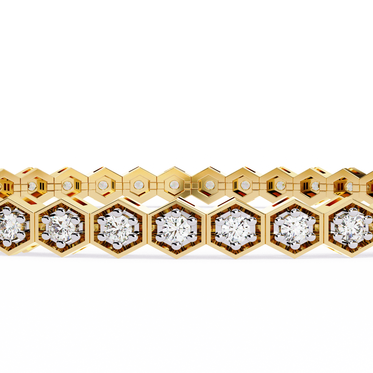 Arqline Row Diamond Bracelet