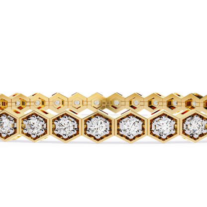 Arqline Row Diamond Bracelet