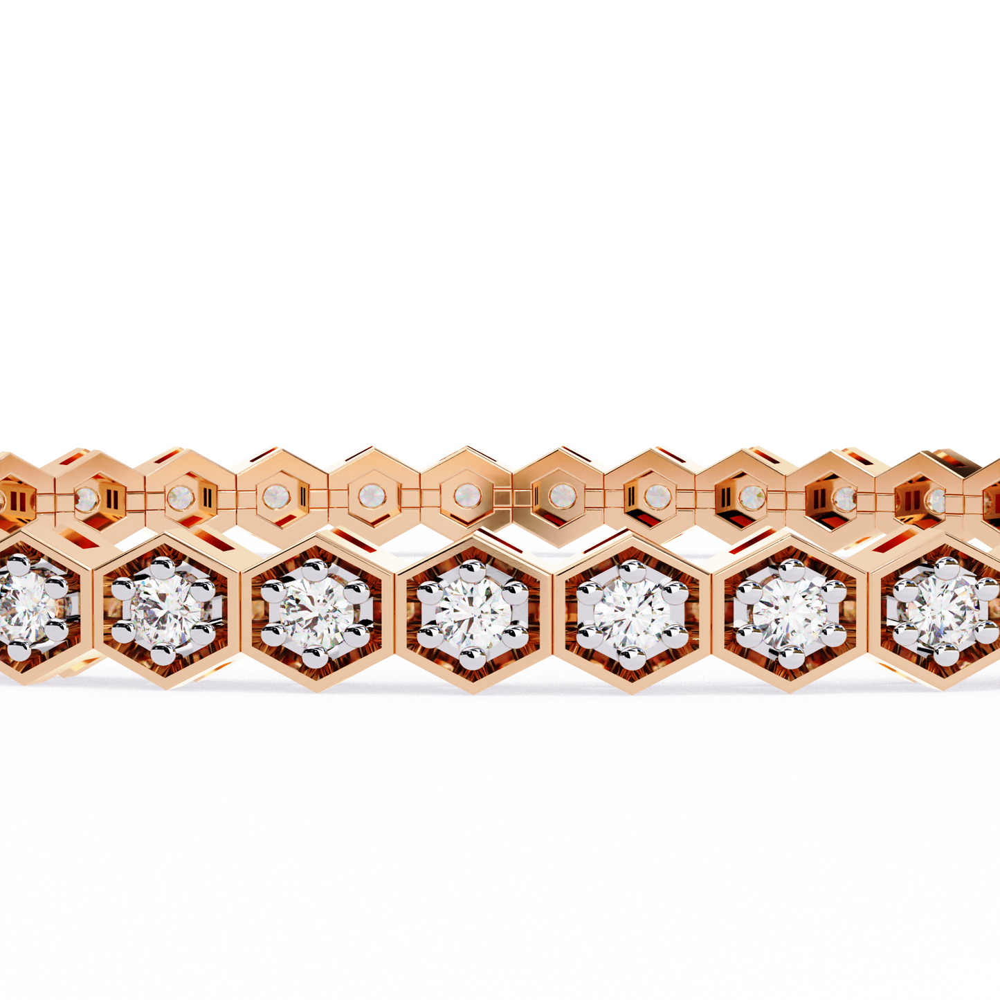 Arqline Row Diamond Bracelet
