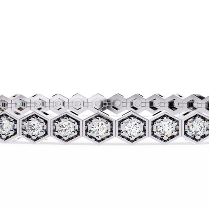 Arqline Row Diamond Bracelet
