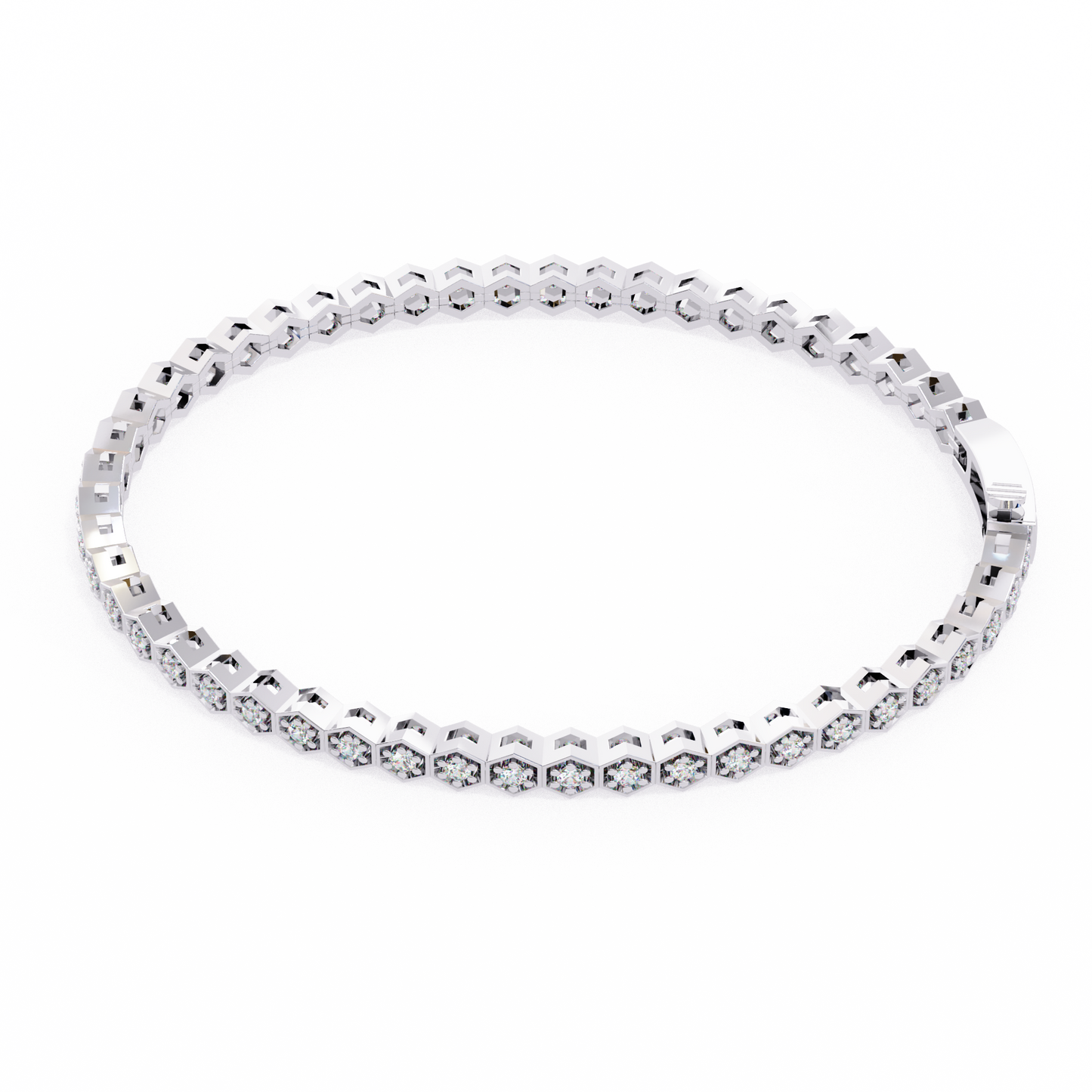 Arqline Row Diamond Bracelet
