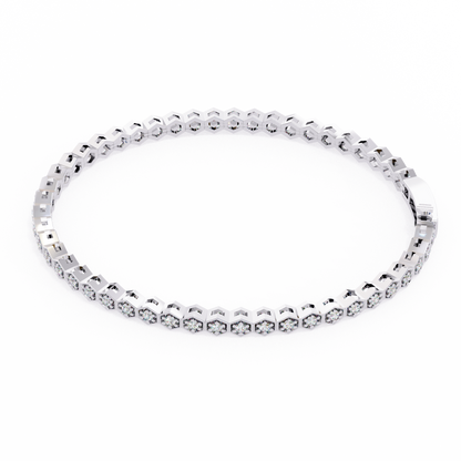 Arqline Row Diamond Bracelet