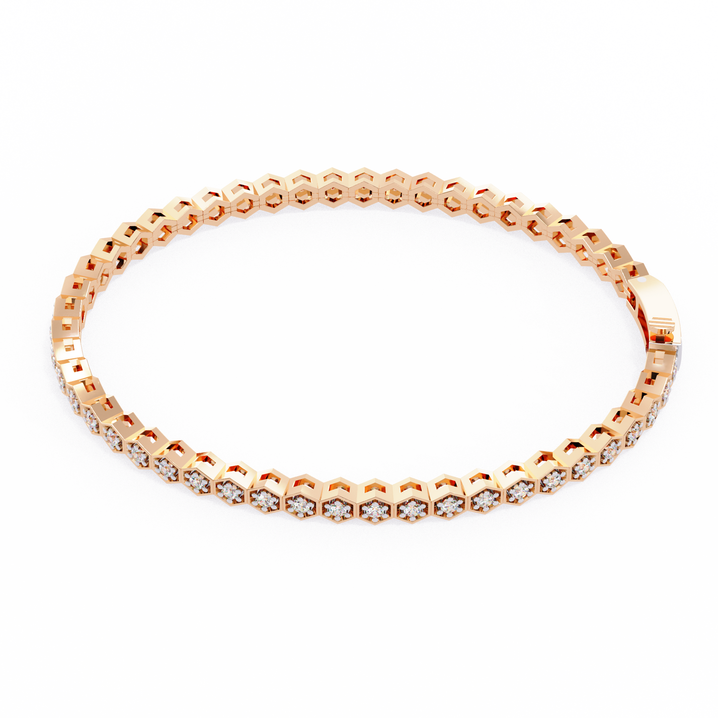 Arqline Row Diamond Bracelet