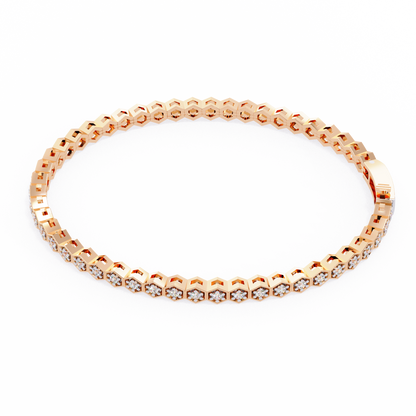 Arqline Row Diamond Bracelet