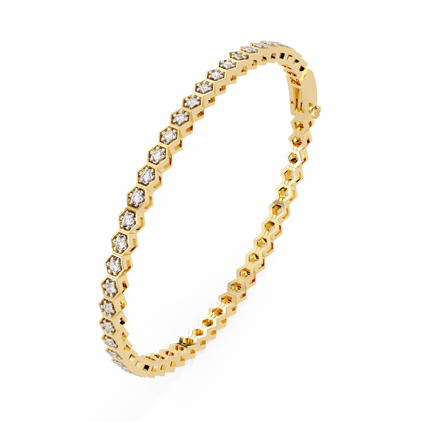 Arqline Row Diamond Bracelet