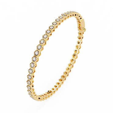 Arqline Row Diamond Bracelet