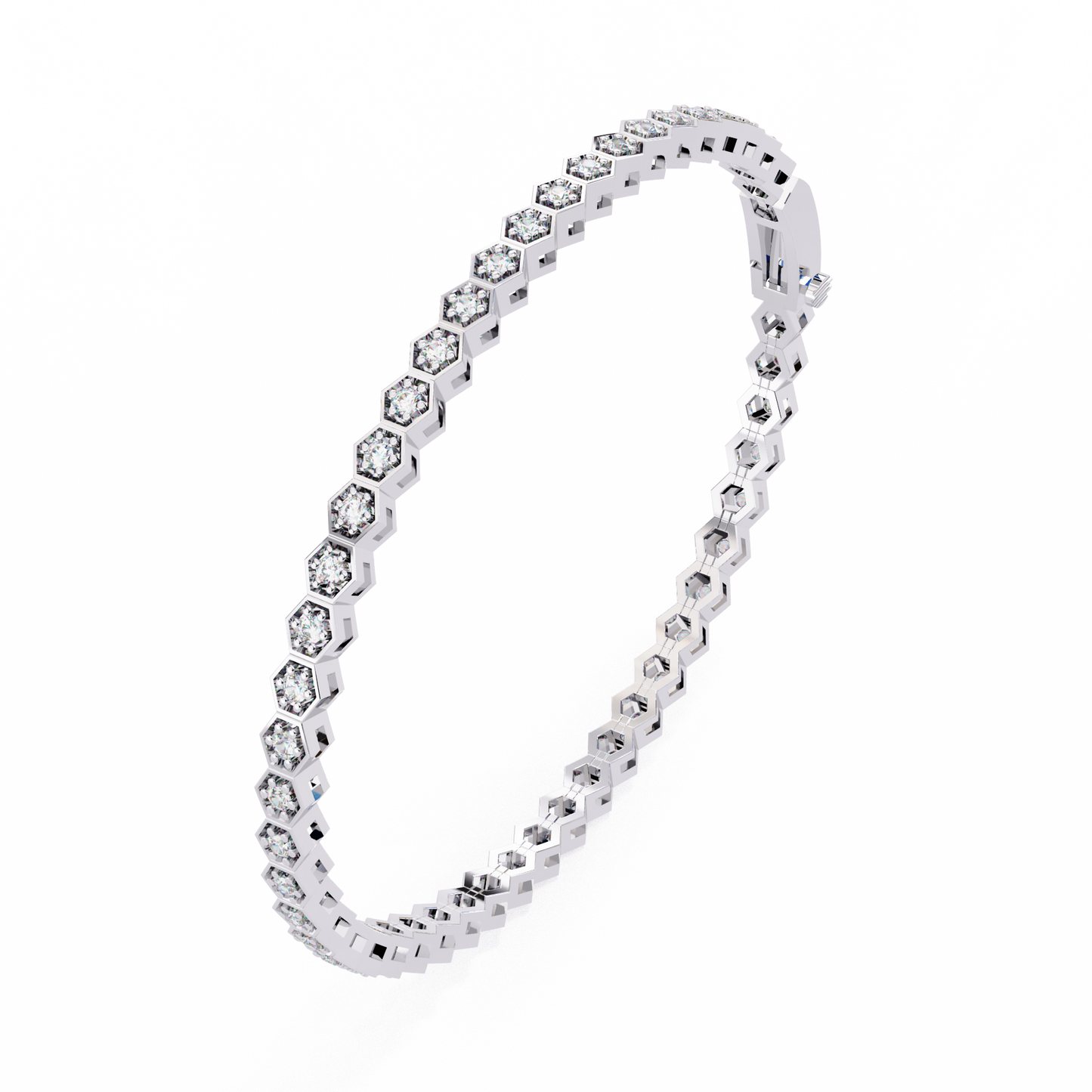 Arqline Row Diamond Bracelet