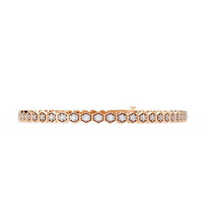 Arqline Row Diamond Bracelet