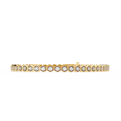 Arqline Row Diamond Bracelet