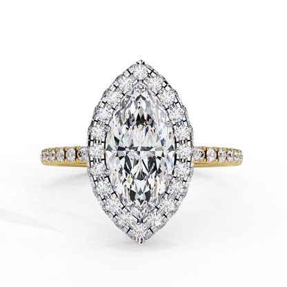 Serenora Bloom Marquise Solitaire Ring