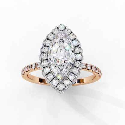Serenora Bloom Marquise Solitaire Ring