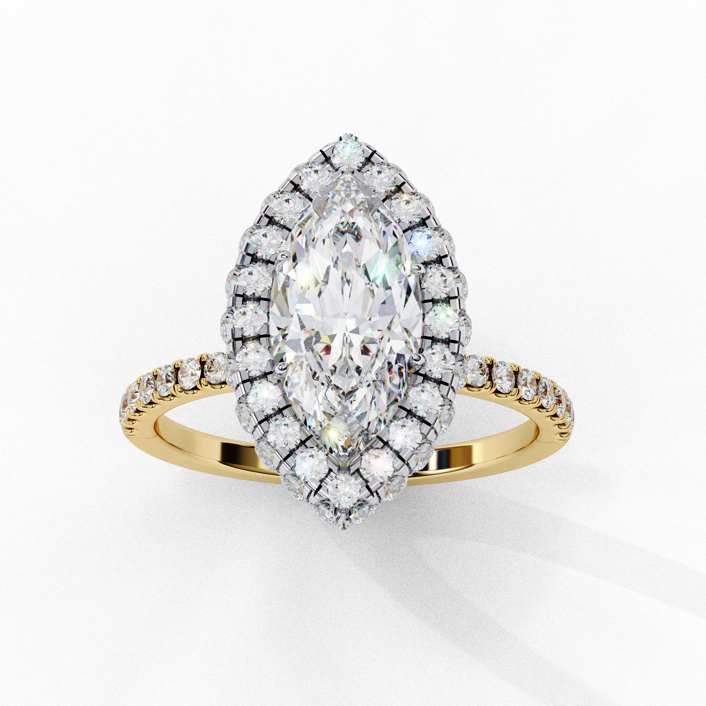 Serenora Bloom Marquise Solitaire Ring
