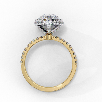 Amelia Heartline Pear Solitaire Ring