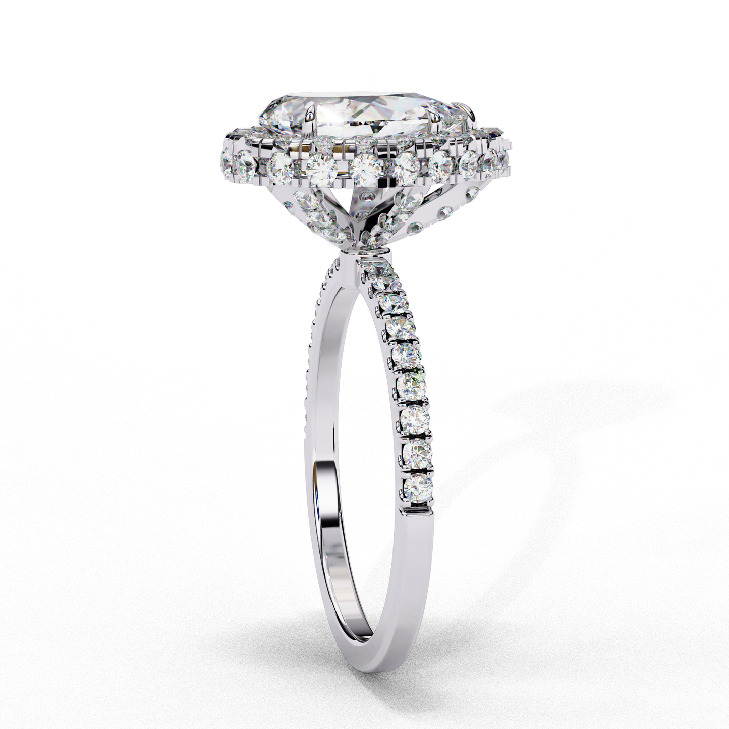 Amelia Heartline Pear Solitaire Ring
