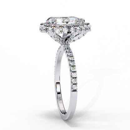 Amelia Heartline Pear Solitaire Ring