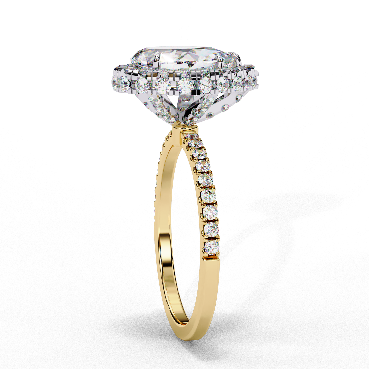 Amelia Heartline Pear Solitaire Ring
