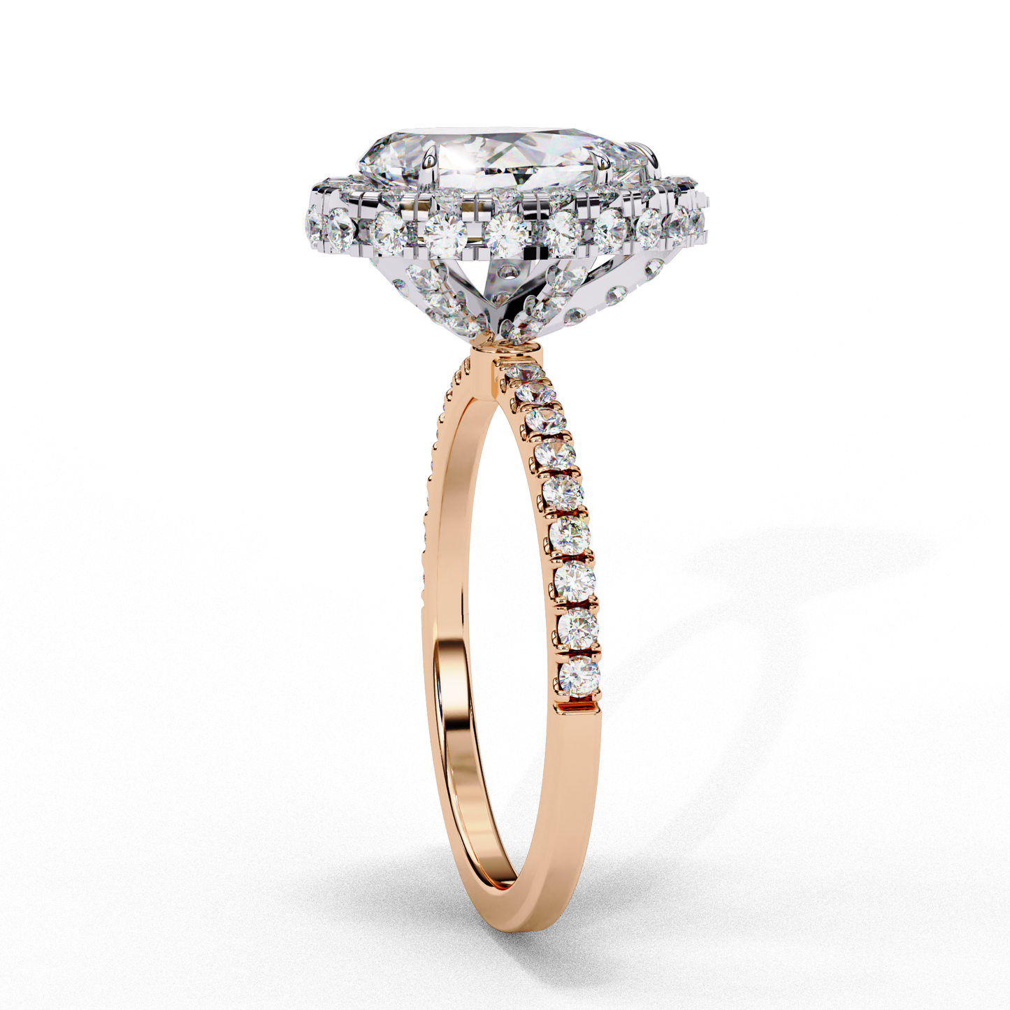 Amelia Heartline Pear Solitaire Ring