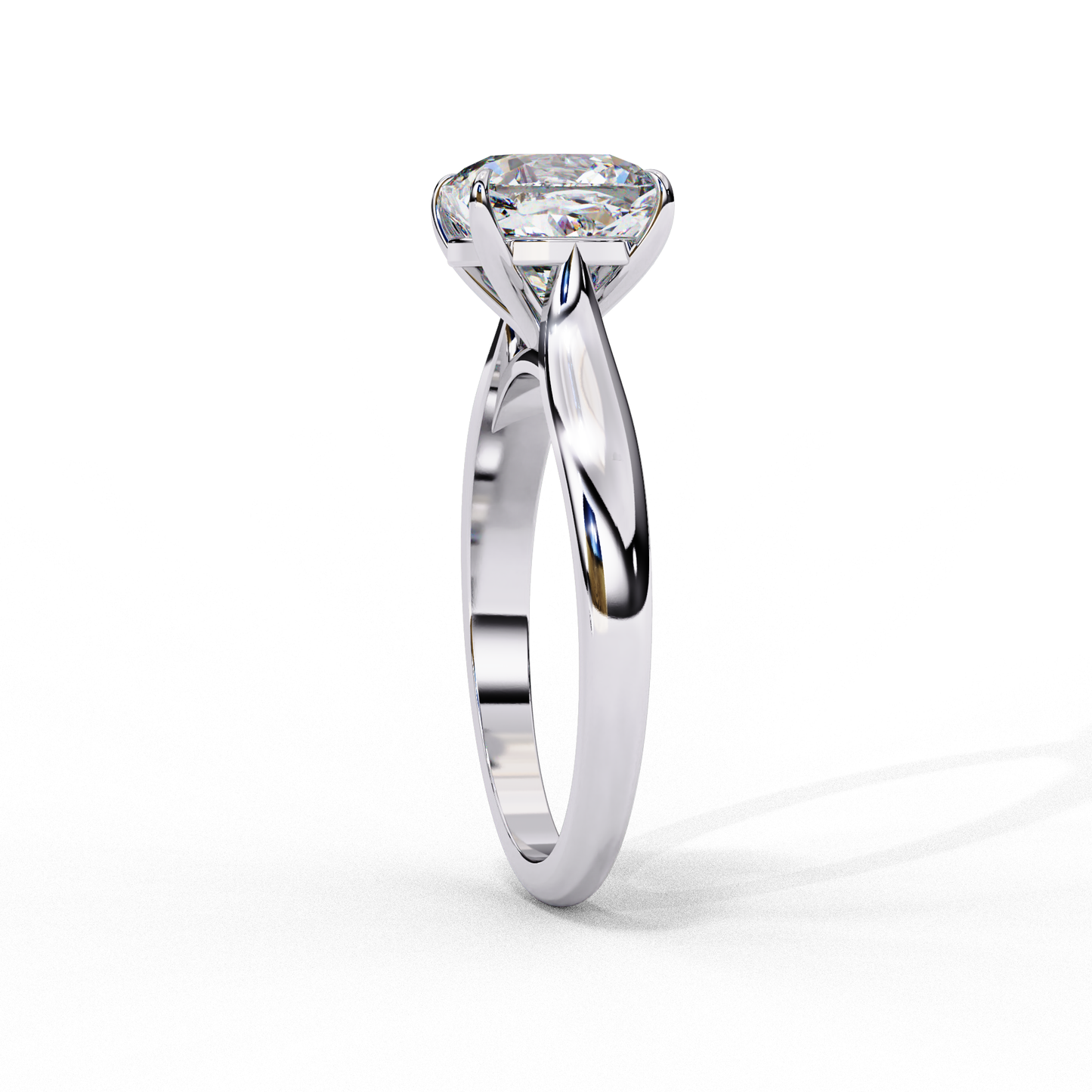 Elenora Shine Cushion Solitaire Ring
