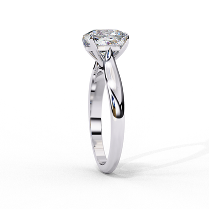 Elenora Shine Cushion Solitaire Ring
