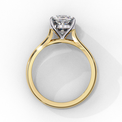 Elenora Shine Cushion Solitaire Ring