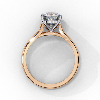 Elenora Shine Cushion Solitaire Ring