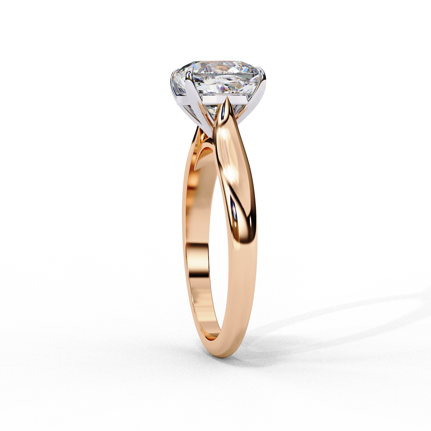 Elenora Shine Cushion Solitaire Ring