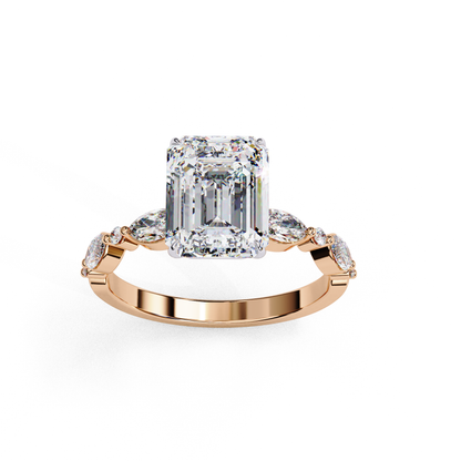 Valoria Crest Emerald Solitaire Ring