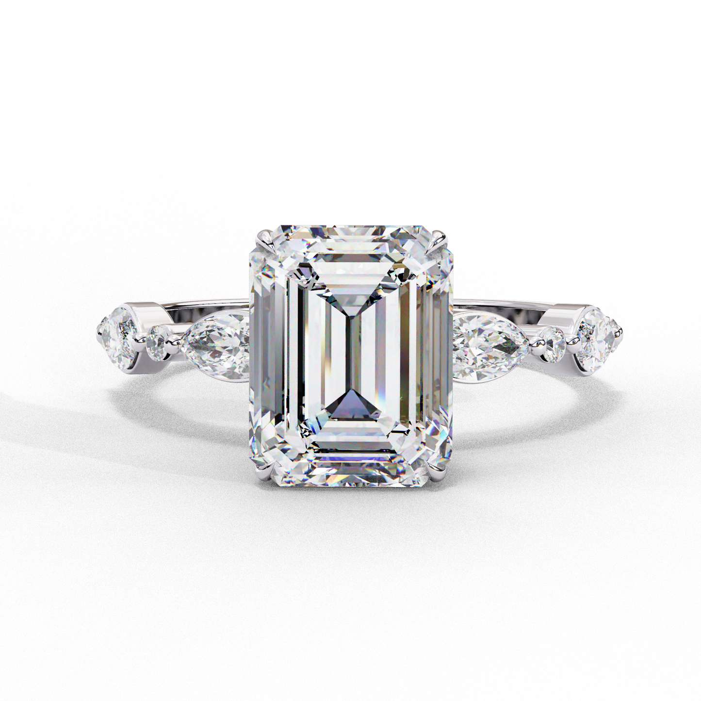 Valoria Crest Emerald Solitaire Ring