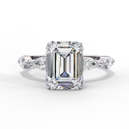 Valoria Crest Emerald Solitaire Ring