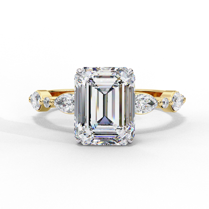 Valoria Crest Emerald Solitaire Ring