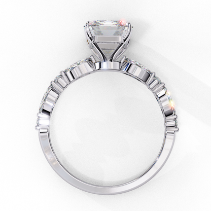 Valoria Crest Emerald Solitaire Ring