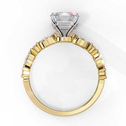 Valoria Crest Emerald Solitaire Ring
