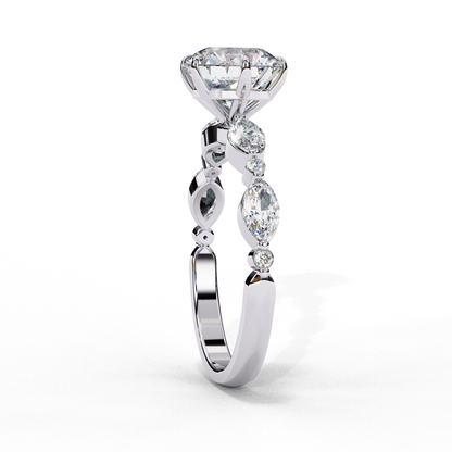 Revera Stella Round Solitaire Ring