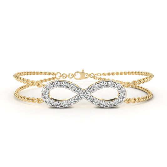 Infinity Glow Diamond Bracelet
